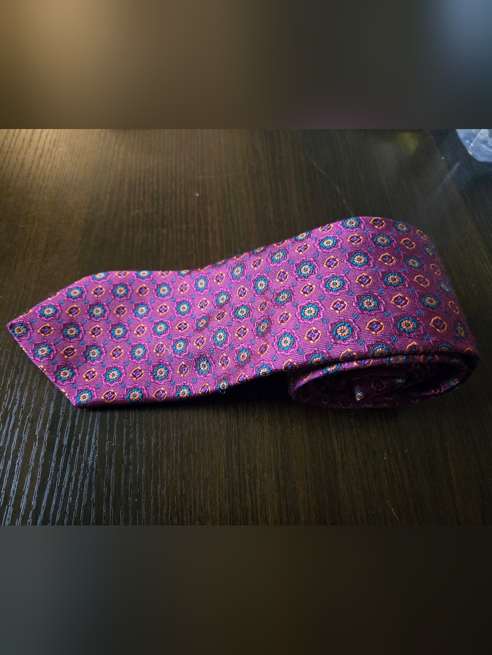 ETRO SPA V Spartaco 3 100% Silk Milano Italy Tie